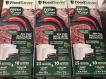 3 Foodsaver FBSQ25G10-NP Bpa Free Sous Vide Bags ** New. Fixed Price $50.00.