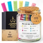 Bible Verse Jar 90 Color-grouped Scripture Strips Christian Gift W Greeting Card. Fixed Price $10.18.