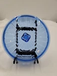 Cobalt Blue 8.75"ROUND Ribbed Glass Lid Square Handle Vintage Anchor Hocking #12. Fixed Price $9.07.