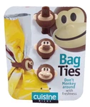 New Cuisine Niches 3 Bag Ties Don't Monkey Around 2015 Unused Attached To Card. Fixed Price $9.00.