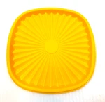 Tupperware #841-3 Yellow Square Replacement Lid Only 6.5" X. Fixed Price $5.99.