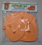 Uni-seal Lids New Orange / 4 Universal Vacuum Seals Reusable Food Safe. Fixed Price $23.40.
