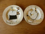 Mikasa Gourmet Basics Jennifer Garant Paris Chef Salad Plate Set Of 2 Diner Bar. Fixed Price $16.00.