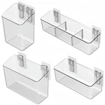 Vacane 4PK Plastic Over Cabinet Door Organizer Adhesive Mount Storage. Fixed Price $71.94.