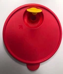Tupperware Lid, Vented, 7.5 Round Replacement, Red, 2649A-2, Vintage. Fixed Price $6.99.
