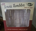 Tervis Tumbler Big Double Wall Insulated Clear 24 Ounce Box. Fixed Price $17.99.