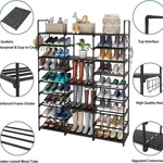 9 Tiers Large Capacity Metal Shoe Rack 50-PAIR Organizer Storage Tall. Fixed Price $28.99.