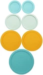 Pyrex (1) 7402-PC 6/7-CUP Sea Glass, (2) 7201-PC 4-CUP Lemondrop Yellow,. Fixed Price $28.33.