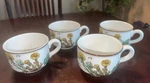 Set 4 Villeroy & Boch Botanica Cups / Mugs Dandelions Tea Coffee 2.5" Tall. Fixed Price $28.99.