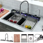 Inch Waterfall Smart Kitchen Sink -wesliv 30X18 Sta.... Fixed Price $459.23.