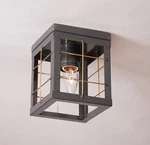 Single Metal Ceiling Light With Brass Bars. Country Flush Mount. Fixed Price $157.03.