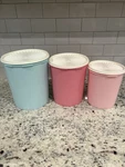 Tupperware Heritage Colllection - Set Of 3 Canisters New. Fixed Price $25.00.
