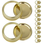 24PCS/12 Sets Regular Canning Lids For Ball, 70MM Mouth, Gold. Fixed Price $15.25.