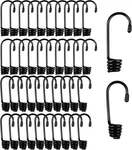 20 Pcs Bungee Cord Hooks, 1/4 3/8 Inch Plastic-coated Shock Hook,. Fixed Price $12.29.