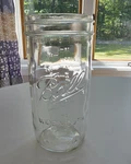 Ball 24 Oz Pint-and-a-half Wide Mouth Tall Mason Jar W/ Lid Discontinued. Fixed Price $19.99.