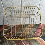 Vintage Rubber Coated Wire Dish Rack Sink Yellow Drying 12X14 Drain Kitchen. Fixed Price $29.99.
