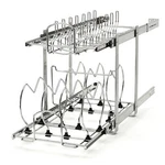 Rev-a-shelf 2-TIER Kitchen Cabinet Pull Out Organizer For Pots, Pans. Fixed Price $234.99.