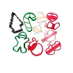 Vintage Wilton Cookie Cutters Lot Christmas Santa Hearts Gingerbread Metal Tree. Fixed Price $12.00.
