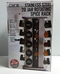 New, 20 Jar Stainless Orii Revolving Rack W/spices Included. Fixed Price $46.29.