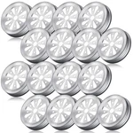 Geiserailie 16 Pcs Daisy Mason Can Jar Lids 2.75" Diameter Regular Silver. Fixed Price $18.33.