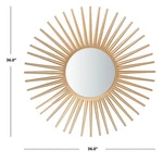Safavieh Zyla Sunburst Mirror, Reduced Price 2172786393 MRR1029A. Fixed Price $67.00.