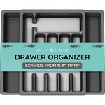 July Home Expandable Kitchen Drawer Organizer - Plastic 10"L 10"W, Black. Fixed Price $32.36.