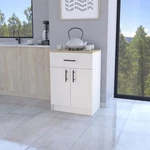 Fm Furniture Cope Kitchen Pantry Melamine With 2 Doors And 1 Drawer, Ivory/. Fixed Price $290.62.