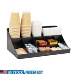All-in-one Cup Condiment Organizer Compartment Storage Station Coffee New. Fixed Price $52.42.
