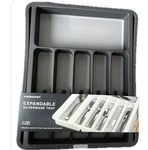 New Madesmart Housewares Expandable Silverware Tray/ Dark Gray/light. Fixed Price $15.95.