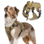Rabbitgoo Tactical Dog Harness No Pull Military Adjustable Reflective Vest Brown. Fixed Price $22.99.