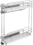 Rev-a-shelf 5322-BCSC-5 Contemporary 6"W X 22-1/4"H Two Tier Sold Grey. Fixed Price $299.67.