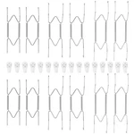 Jinzory 12-PACK Invisible Wall Plate Hangers, 6/8/10 Inch, Silver. Fixed Price $20.48.