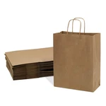 Prime Line Medium Brown Kraft Paper Gift Bags W/handles - 25 Pack 10X5X13". Fixed Price $32.28.