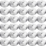 30 Pcs Regular Mouth Mason Jar Lids With Straw Hole Compatible Metal Silver. Fixed Price $14.52.