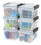 Iris Usa 7 Quart Weatherpro Plastic Storage Box With Durable Lid Seal And.... Fixed Price $67.15.