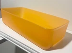 Tupperware Rectangular Cubix Container 1.4 Litre Orange Base 7793A-4 Gc. Fixed Price $14.80.