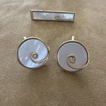 Vintage Cufflinks And Tie Pins Set Swank Plus, Unmarked, With Storage. Fixed Price $189.99.