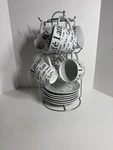Cafe Latte Set With Rack 13 Pieces. Fixed Price $32.00.