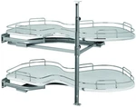 Rev-a-shelf 5372-18-L Contemporary 37-5/8"W Two Tier Cloud Lazy Grey. Fixed Price $594.33.