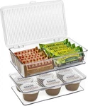 Sorbus Organizer Bin With Lids, Kitchen Pantry Food Storage Containers (2-PACK). Fixed Price $43.99.