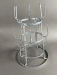 French Farmhouse Bottle Mug Galvanised Drying Rack. Fixed Price $28.00.