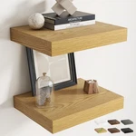 16 Inch Floating Shelves For Wall Set Of 2, 12"D Wood Grain Bathroom .... Fixed Price $51.96.