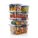 Rubbermaid Brilliance 10-PIECE Set, Leak-proof And Clear Food Storage Containers. Fixed Price $23.78.