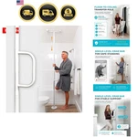 Single Handle Non-rotating Floor To Ceiling Grab Bar, No-drill Tension Mounte.... Fixed Price $231.66.