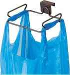 Interdesign Classico Over Cabinet Plastic Bag Holder Bronze. Fixed Price $7.95.