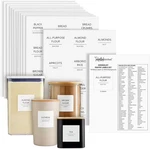 Talented Kitchen Pantry Labels 2.5 Inches, Black Text On White Backing. Fixed Price $18.98.