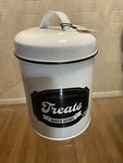 Amici Bone Appetit Food Sweets & Treats Canister, 64 Oz - White. Fixed Price $12.99.