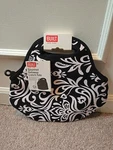 Built New York Gourmet Getaway Lunch Bag Tote Black White Floral * Nwt. Fixed Price $24.99.