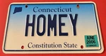 Homey Vanity License Plate Connecticut Homie. Fixed Price $59.99.