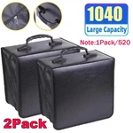 2PACK 1040 Capacity Dvd Binder Case Cd Wallets Storage Organizer Holder Booklet. Fixed Price $37.98.